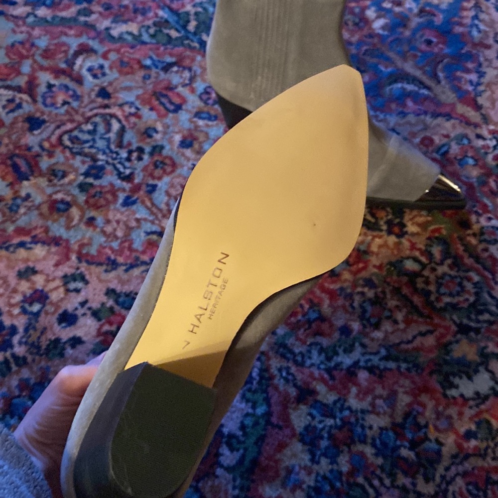 Halston Heritage gray ankle boots - Picture 8 of 9